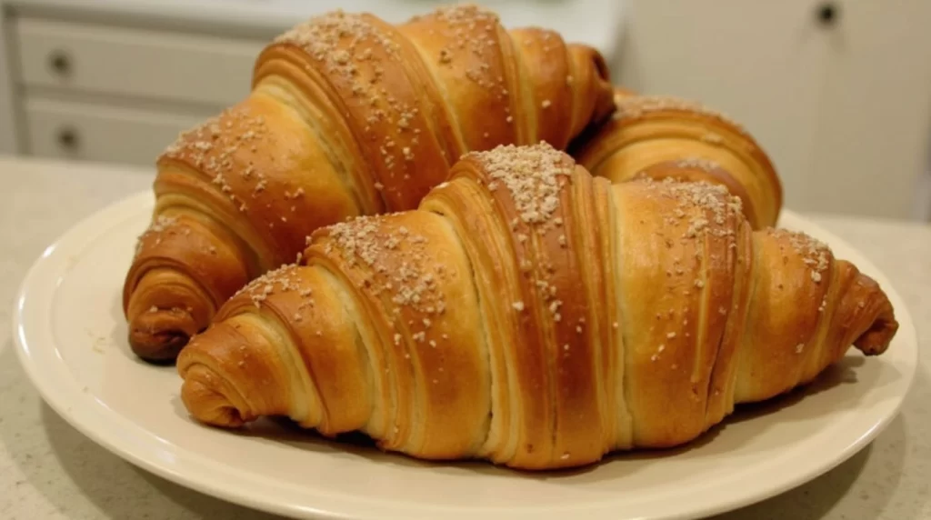 Homemade croissants