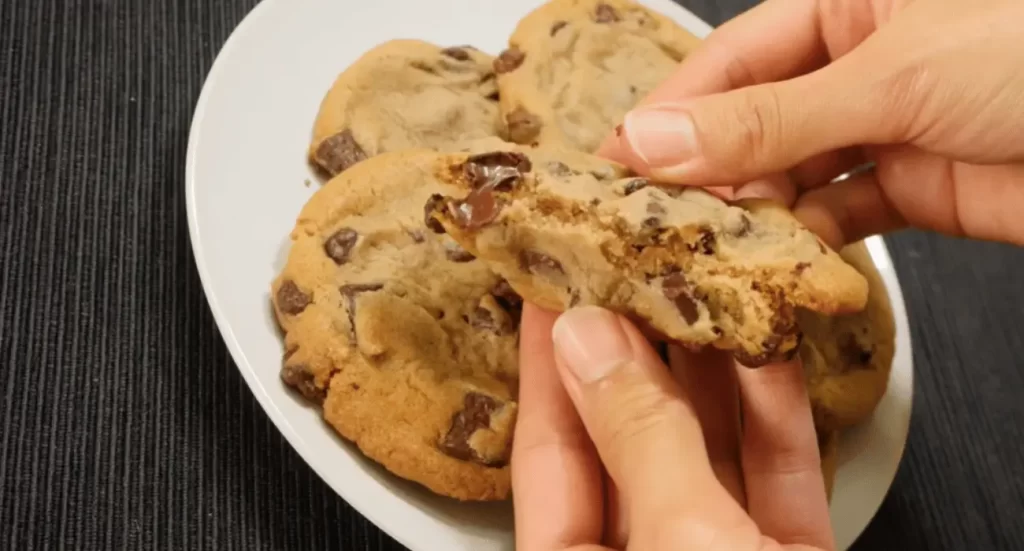 Nestle Chocolate Chips used in a chocolate chip cookie recipe