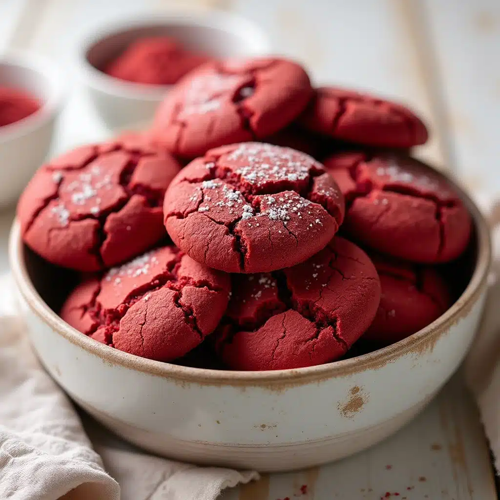 Red velvet cake mix cookies 